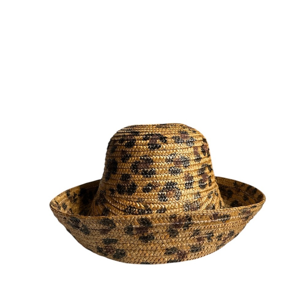 Leopard Wide-Brimmed Sun Hat
